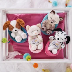 NICI Spielwaren Sleeping Pets Kätzchen Mit Leopardenmuster 12cm Im Kuscheltiere Teddies & Plüschfiguren -Nici 234dd822053eac2703ad4ab16eb61071