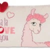 Nici 42705 Kissen La-La-Lama-Love Rechteckig Mit Herz Ca 43x25cm Plüsch