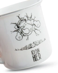 Nici 45029 Porzellantasse Metallic "Ich Bin Hier, Das Muss Reichen" Nashorn -Nici 45029 03 ZA 1638x2048