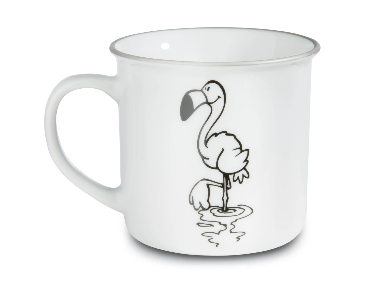 Nici 45033 Porzellantasse Metallic "Beine Hoch Und Schluss Für Heute" Flamingo 2 Nici 45033 Porzellantasse Metallic "Beine Hoch Und Schluss Für Heute" Flamingo – Bild 2