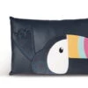 Nici 45169 Kissen Tukan Aus Kunstleder Mit Plüschapplikationen Tropicano Toucan