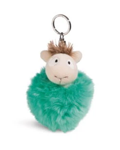 Nici 45412 Schlüsselanhänger Lama Baby Floffi Wendeplüsch Ca 11cm Grün