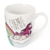 Nici 45701 Porzellantasse Einhorn-Drache Ruby De La Rosa Friends Forever 350ml