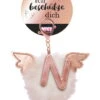 Nici 46983 Taschenanhänger Schutzbommel Mit Flügeln + Pompon Metallbuchstabe N