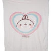 Nici 48229 Kuscheldecke Molang Mit Regenbogenherz 140x175cm Plüsch Kawaii