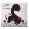 Nici 48276 Kissen Schwan Schwarz Liebe 30x30cm Plüsch Love Classics GREEN