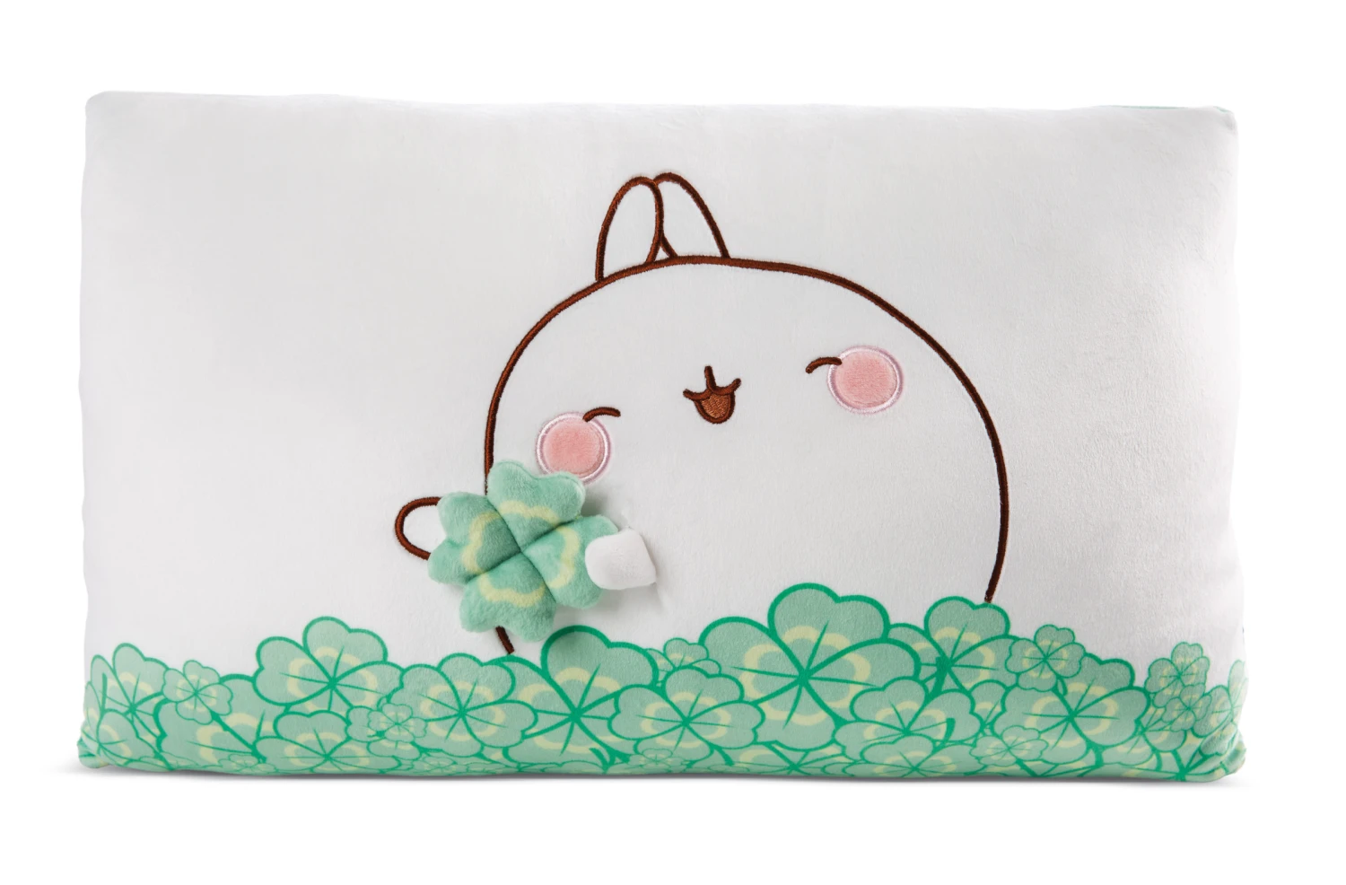 Nici 48878 Kissen MOLANG Hase 43x25cm Mit Kleeblatt Plüsch Kawaii Dekokissen 1 Nici 48878 Kissen MOLANG Hase 43x25cm Mit Kleeblatt Plüsch Kawaii Dekokissen