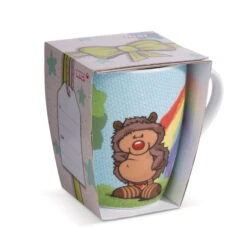 Nici 49166 Tasse Igel Hetch Hogan & Regenbogen Porzellan 310ml Forest Friends