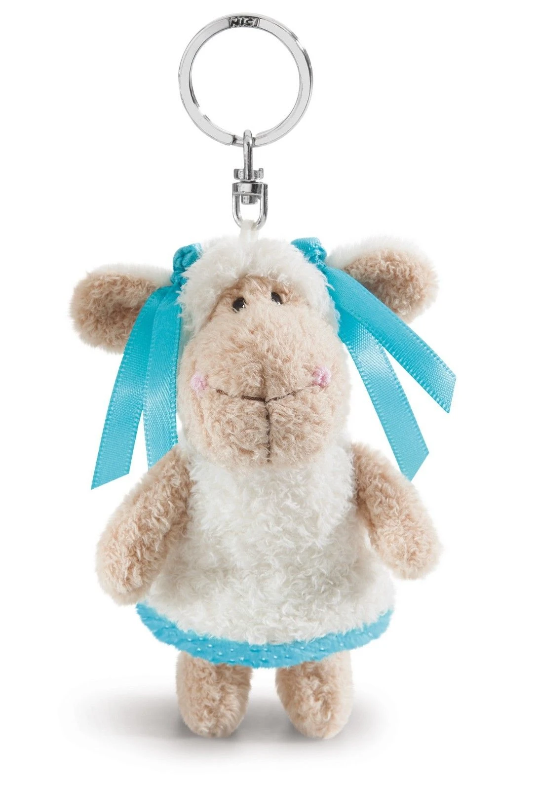 Nici 40849 Schaf Jolly Summer Mit Schleife Schlüsselanhänger BeanBag Plüsch 10cm 2 Nici 40849 Schaf Jolly Summer Mit Schleife Schlüsselanhänger BeanBag Plüsch 10cm – Bild 2