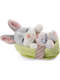 Nici 48706 Sleeping Pets Bunnies Hase Grau 12cm Schlafend Im Körbchen Grün -Nici 80e9bb500fb5f8f9444768b843549a2e