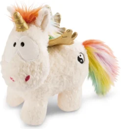 Nici 47381 Weißes Einhorn Rainbow Yin & Yang 45cm Stehend Plüsch Kuscheltier